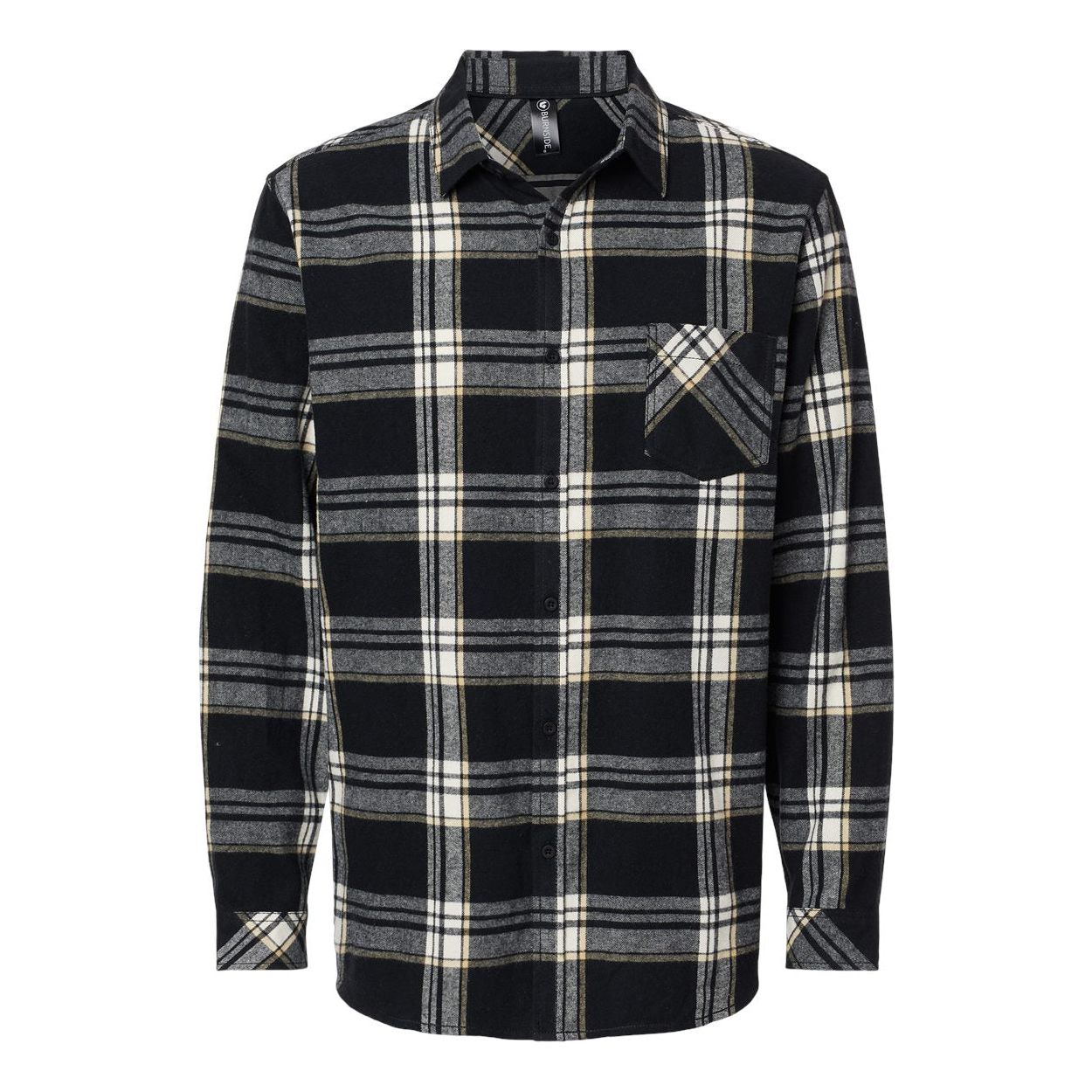 Burnside Open Pocket Long Sleeve Flannel Shirt