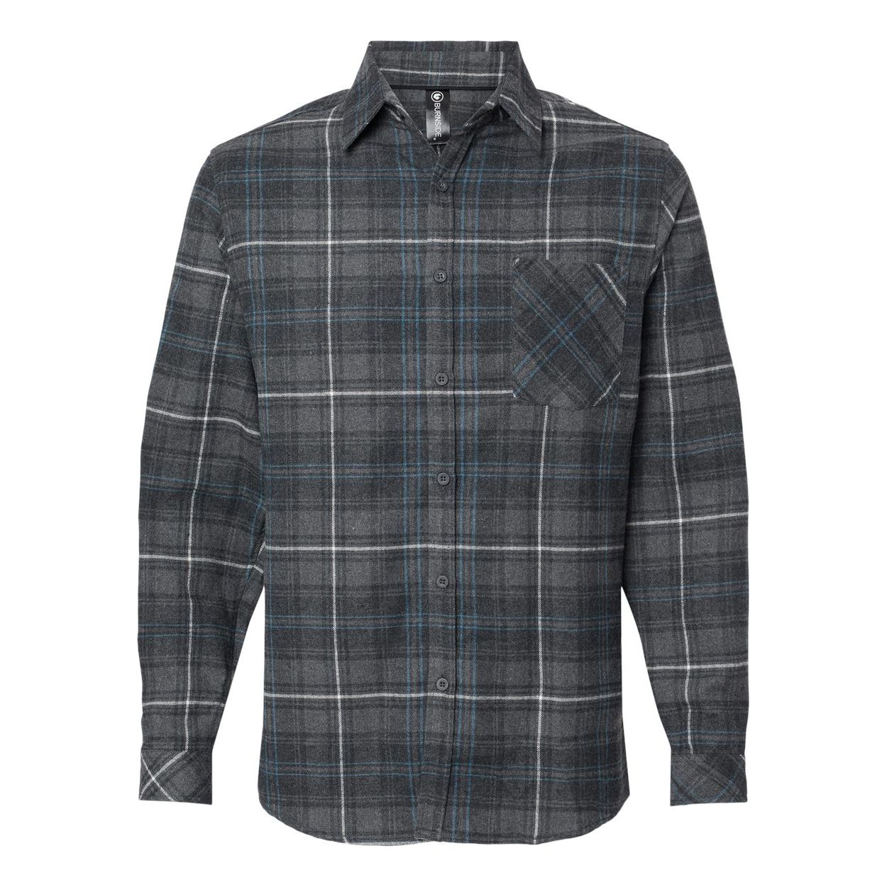 Burnside Open Pocket Long Sleeve Flannel Shirt