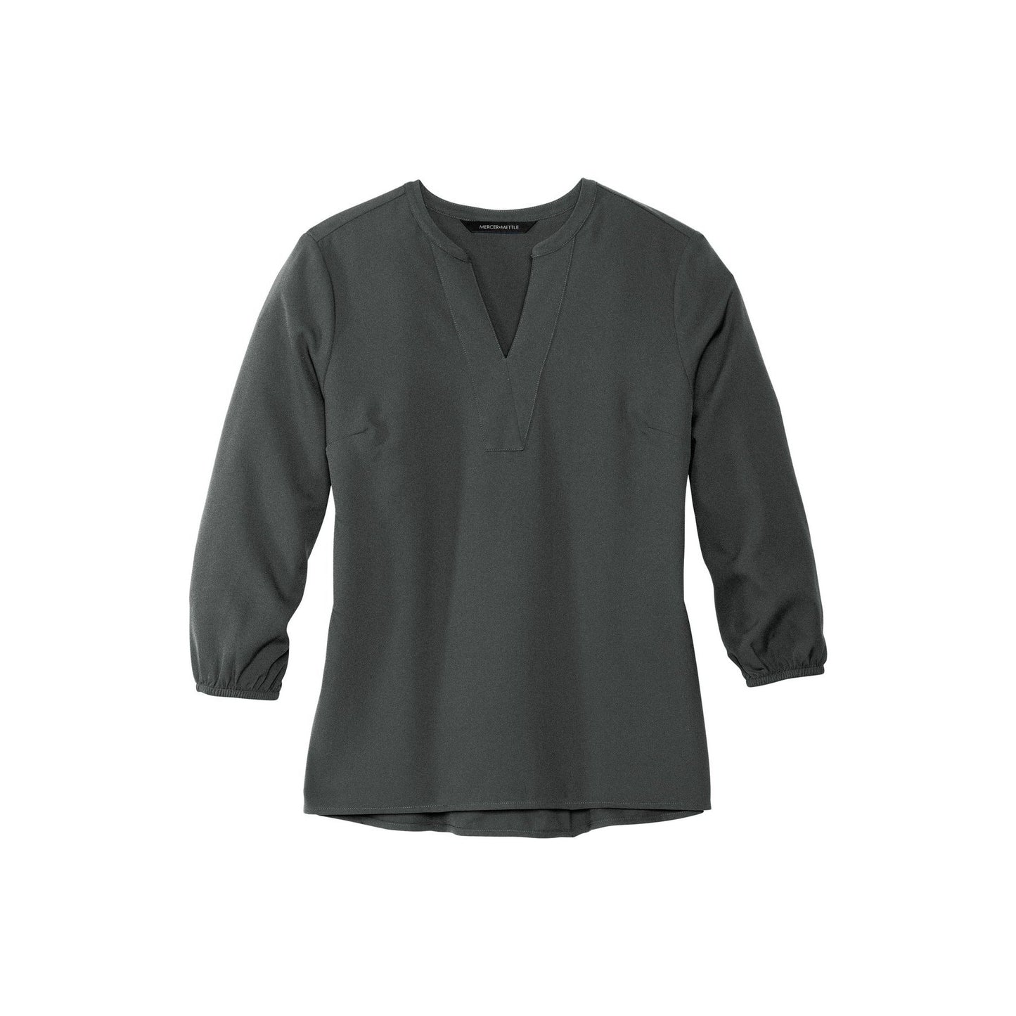 Mercer+Mettle Women's Stretch Crepe 3/4-Sleeve Blouse