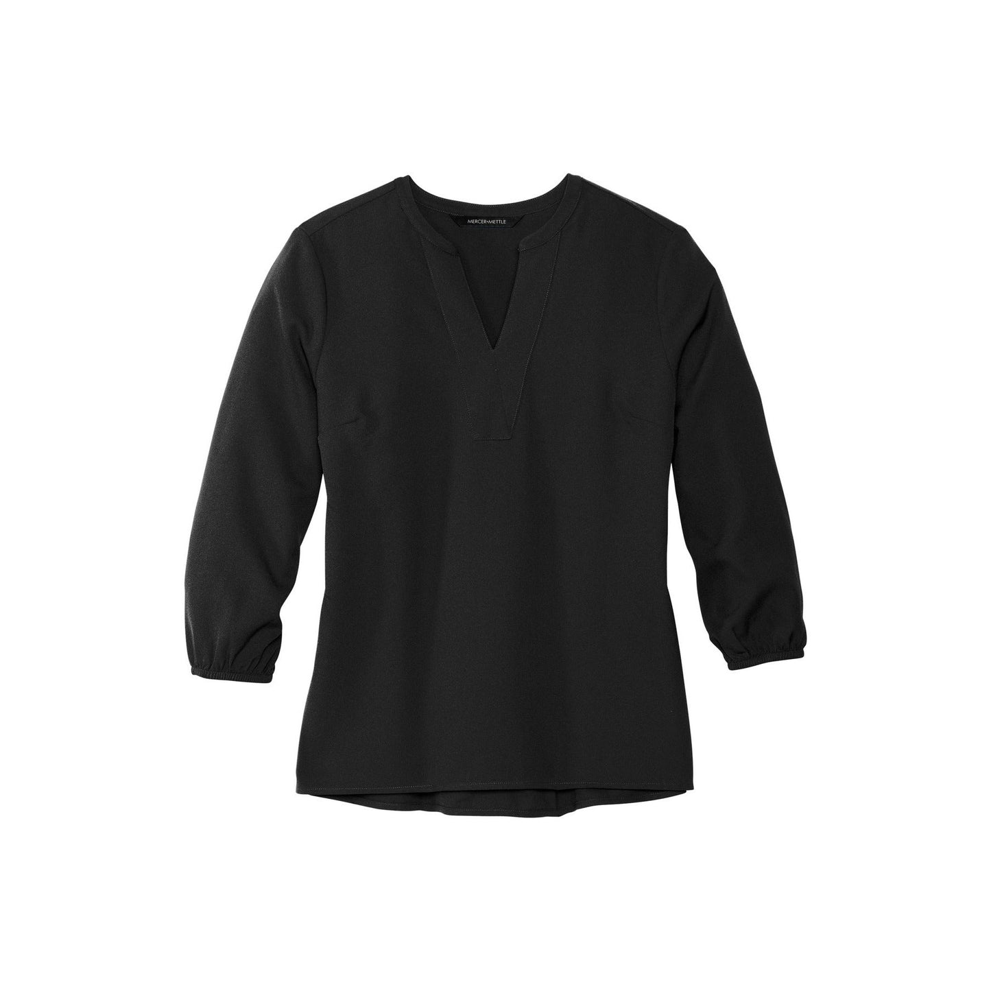 Mercer+Mettle Women's Stretch Crepe 3/4-Sleeve Blouse