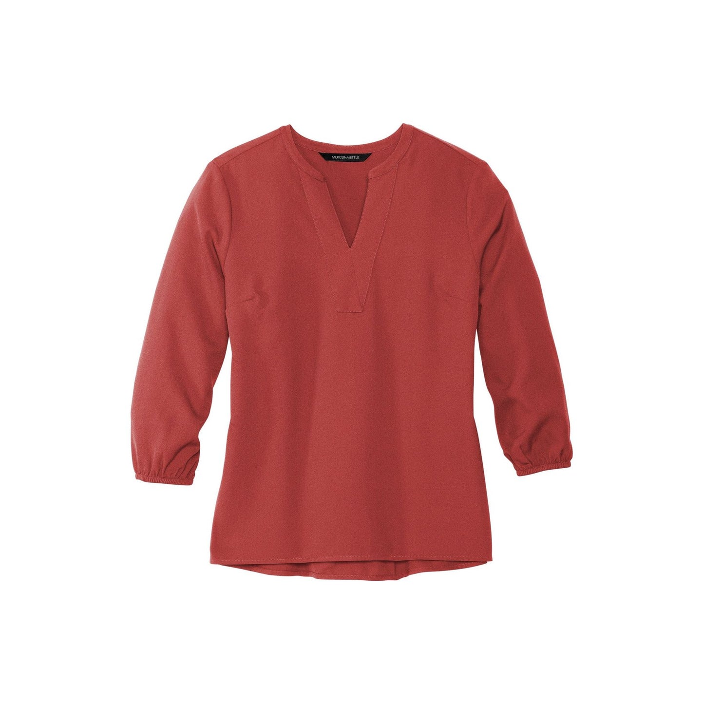 Mercer+Mettle Women's Stretch Crepe 3/4-Sleeve Blouse