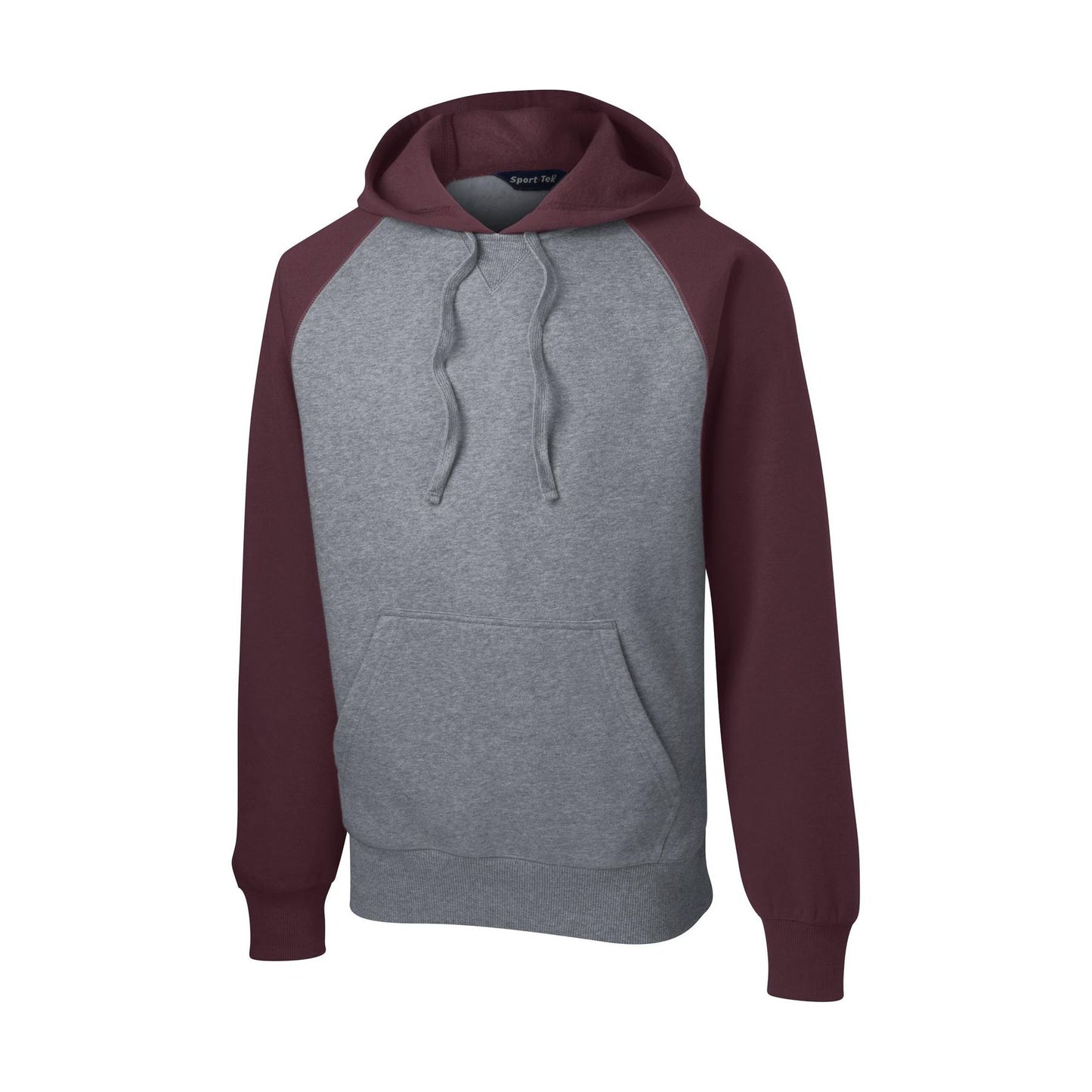 Sport-Tek Raglan Colorblock Pullover Hooded Sweatshirt